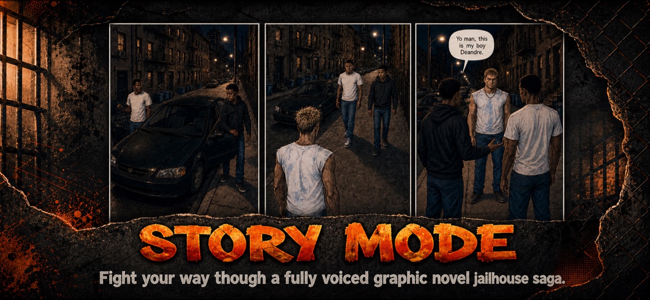 Story Mode — fully voiced graphic novel jailhouse saga